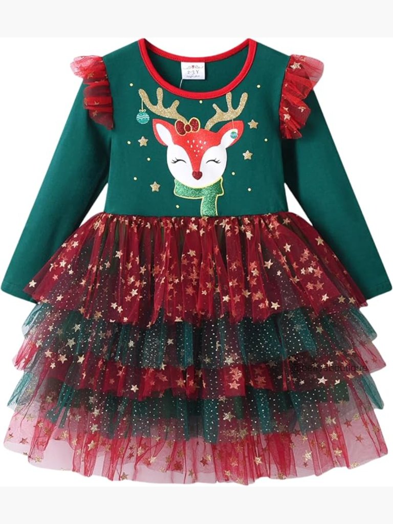 Toddler Girls Tutu Dress Long Sleeve Birthday Party 3-8t